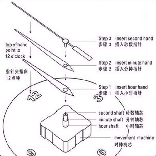 Easy to Assemble & Fit complete Watch  Mechanism
